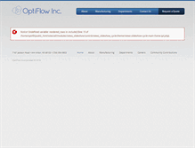 Tablet Screenshot of optiflowinc.com